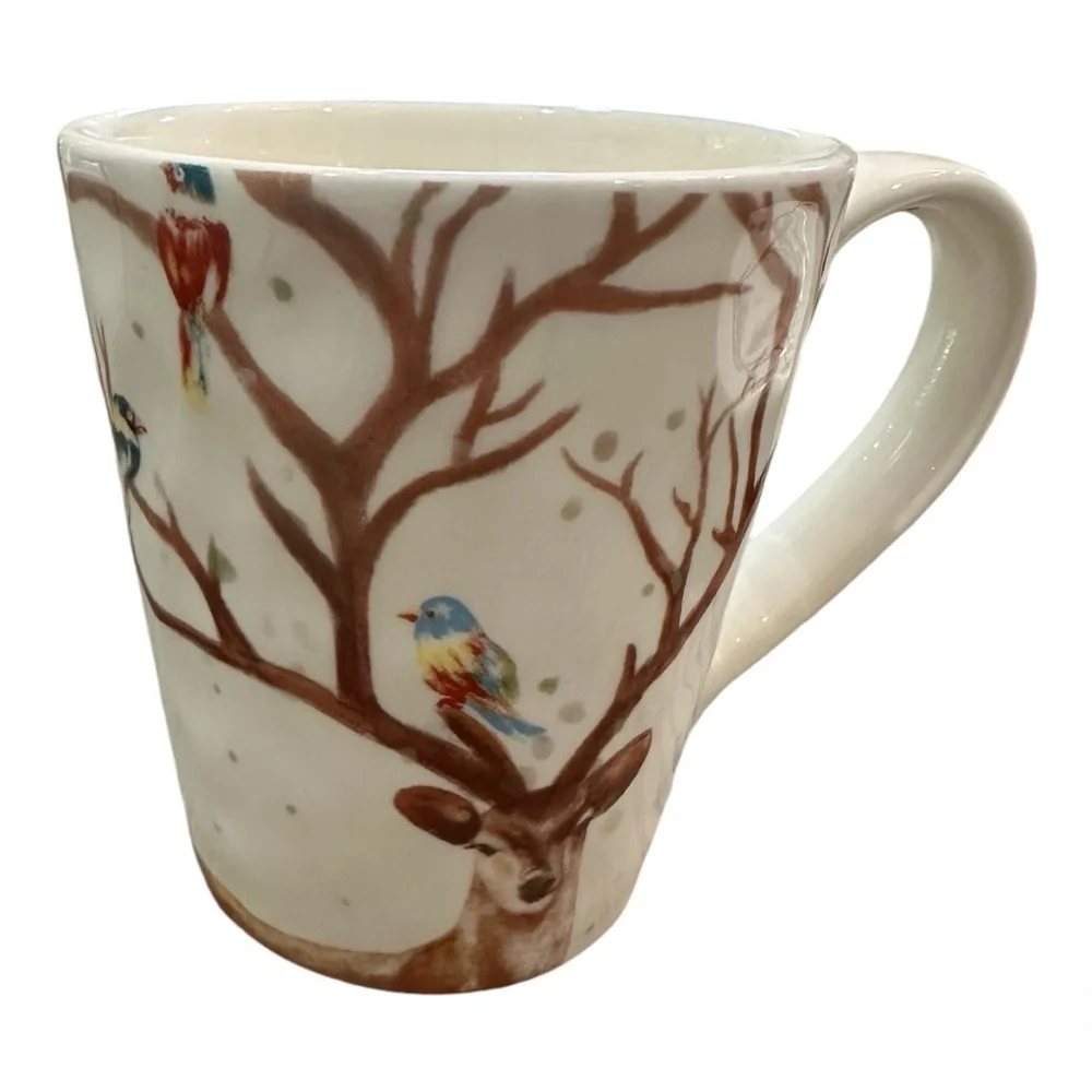 Pier 1 Imports Alexander the Deer Ironstone Plate and Mug